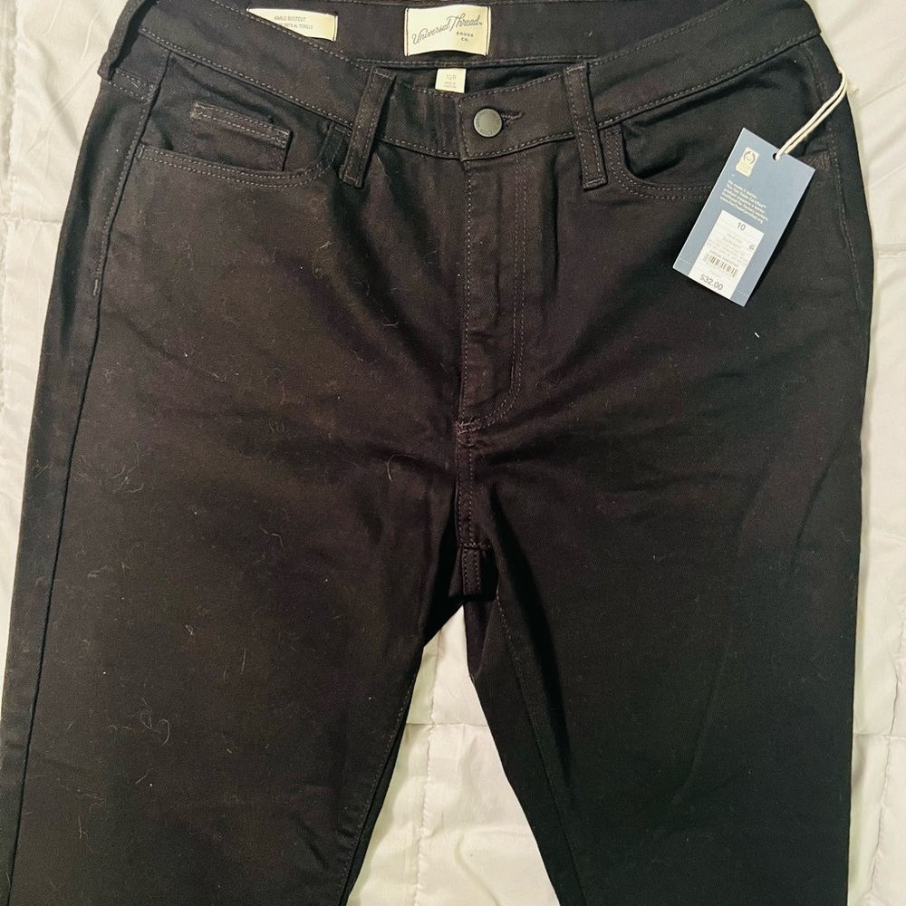 Universal Thread Ankle Bootcut Jean Size 10R Black